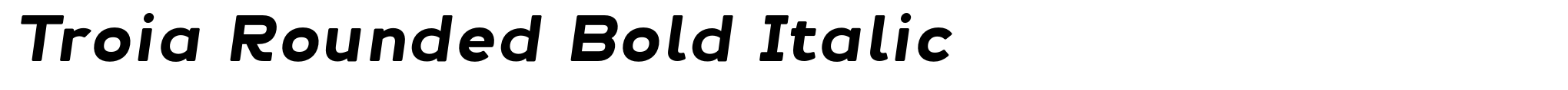 Troia Rounded Bold Italic image